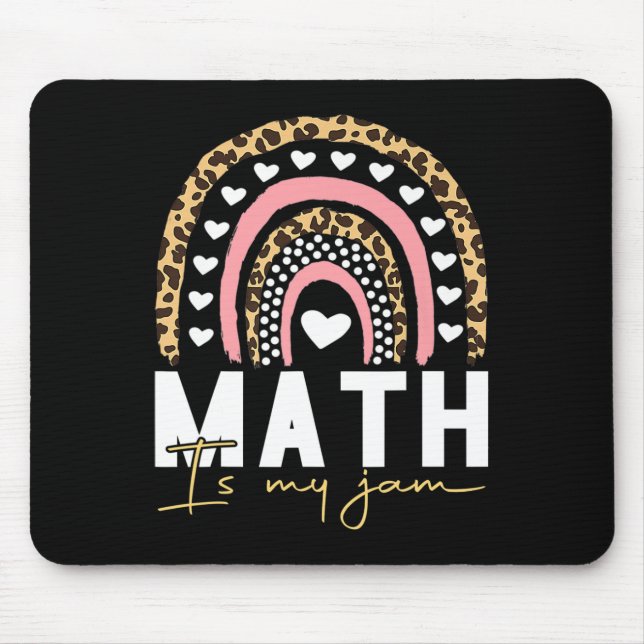 Alfombrilla De Ratón Maestra de matemáticas - Las matemáticas son mi tr (Frente)