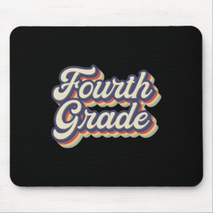 Alfombrilla De Ratón Maestra Retro Vintage de 4º Grado Equipo de Maestr