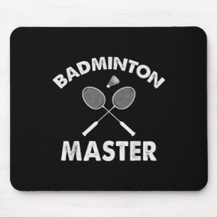 Alfombrilla De Ratón Maestro de bádminton Divertido jugador de bádminto