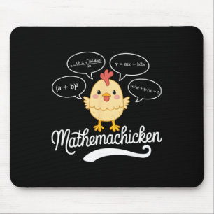 Alfombrilla De Ratón Maestro de Matemachicken Pollo Matemático Jubilado