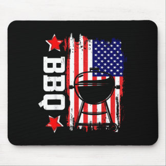 Alfombrilla De Ratón Maestro de parrilla patriota bandera americana BBQ