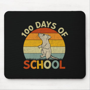 Alfombrilla De Ratón Maestros de Chicas Rat Retro 100 días de escuela