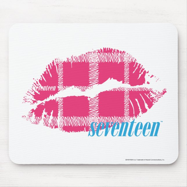 Alfombrilla De Ratón Magenta de la tela escocesa (Frente)