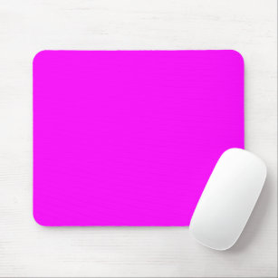 Alfombrilla De Ratón Magenta de neón minimalista sólido rosa simple