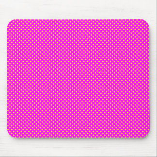 Alfombrilla De Ratón Magenta de patrón neto con amarillo