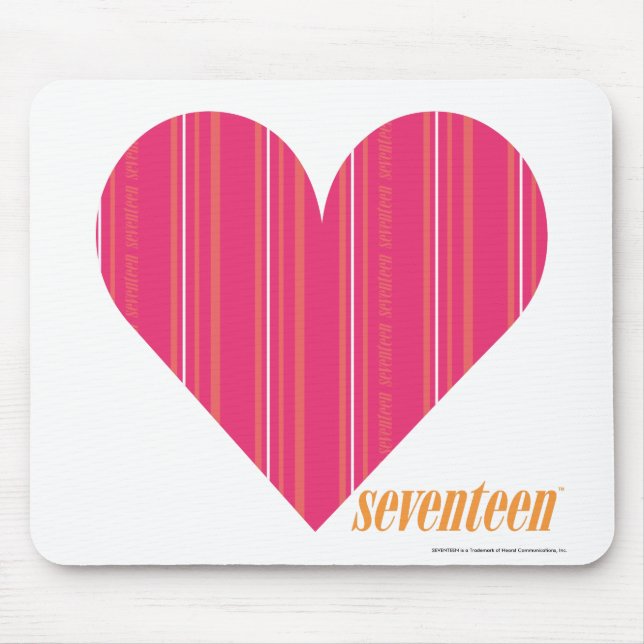 Alfombrilla De Ratón Magenta fina 4 de las rayas (Frente)