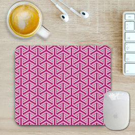 Alfombrilla De Ratón Magenta Japanese Pattern Mouse Pad
