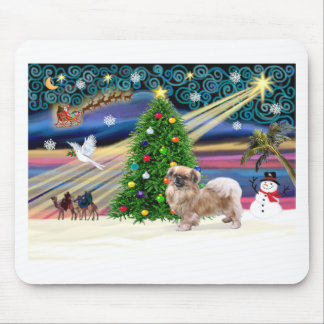 Alfombrilla De Ratón Magia de Navidad-Tibetan Spaniel