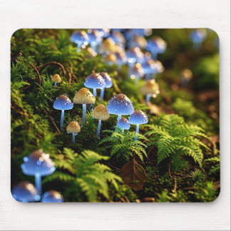Alfombrilla De Ratón Magical Bioluminescent Fungi - Deep Forest
