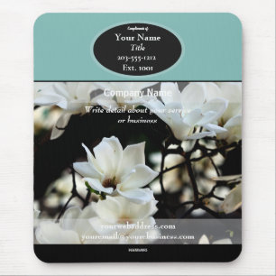 Alfombrilla De Ratón Magnolia blanca de Mousepad promocional - HAMbyWG
