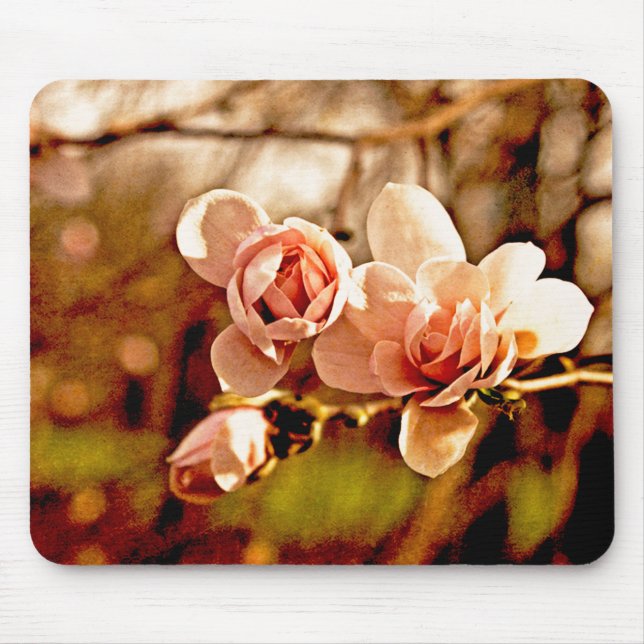 Alfombrilla De Ratón Magnolia en rosa (Frente)
