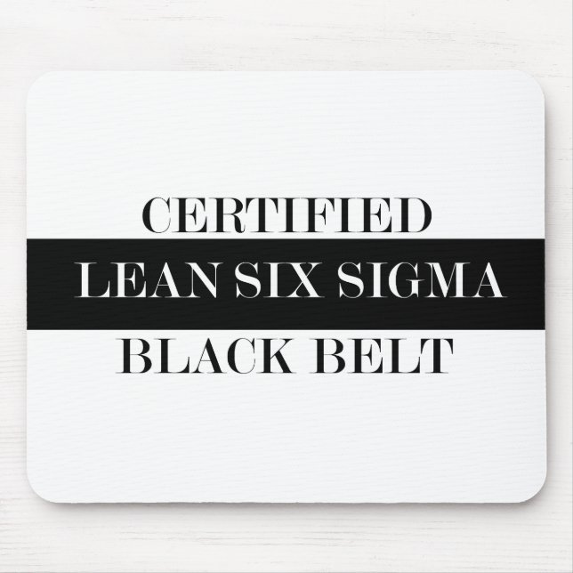 Alfombrilla De Ratón Magro certificado seis sigmas (Frente)
