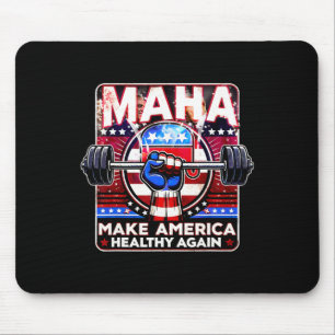 Alfombrilla De Ratón Maha Hagan que Estados Unidos vuelva a ser saludab