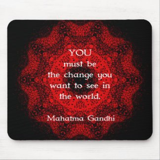 Alfombrilla De Ratón Mahatma Gandhi Sabiduría diciendo sobre la acción