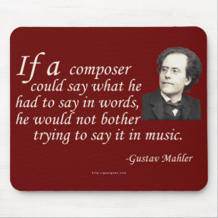 Alfombrilla De Ratón Mahler en componer