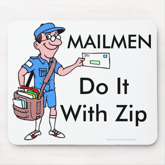 Alfombrilla De Ratón Mailmen Lo Hace Con Zip (Frente)