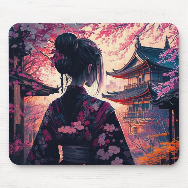 Alfombrilla De Ratón Maja Kirschblüten - Mousepad (Frente)