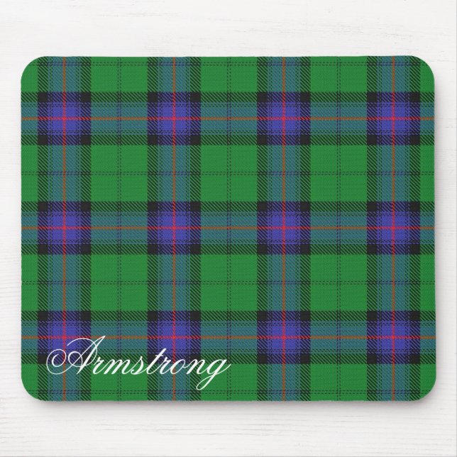 Alfombrilla De Ratón Majestic Scottish Clan Armstrong Tartan (Frente)