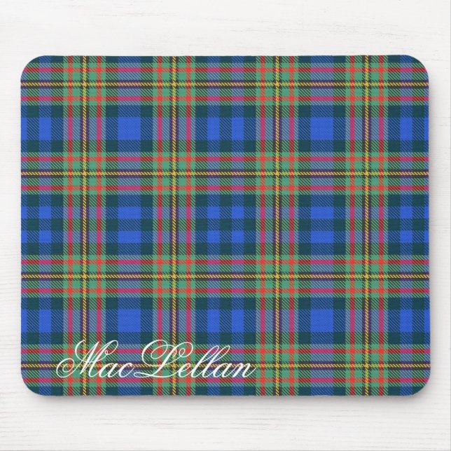 Alfombrilla De Ratón Majestic Scottish Clan MacLellan Tartán (Frente)