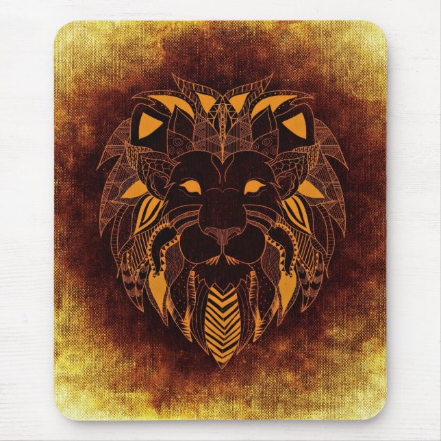 Alfombrilla De Ratón Majestuoso Mousepad de León - Poder y Elegancia (Frente)