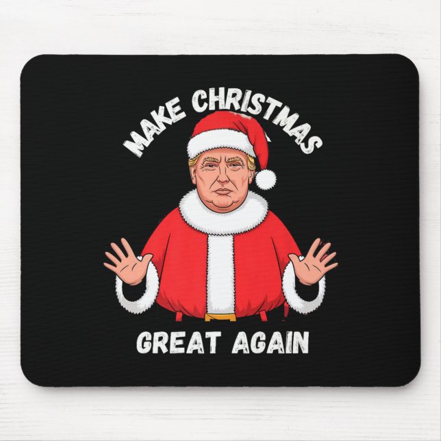 Alfombrilla De Ratón Make Christmas Great Again Funny Santa Trump Premi (Frente)