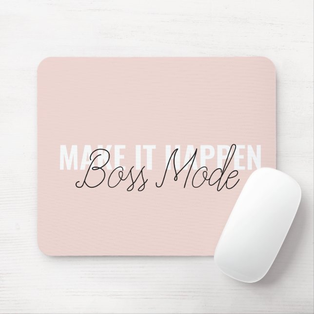 Alfombrilla De Ratón Make It Happen Personalized Mouse Pad – Feminine C (Con ratón)