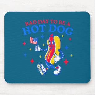 Alfombrilla De Ratón Mal día para ser un hot dog divertido bbq a la par