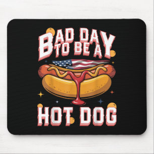 Alfombrilla De Ratón Mal Día Para Ser Un Hot Dog _ Humo Divertido Patri
