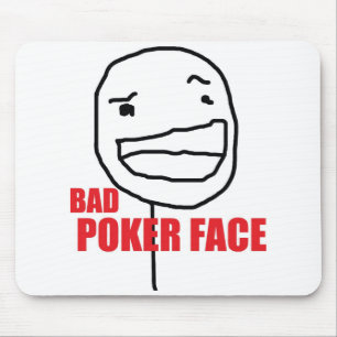 Alfombrilla De Ratón Mala cara de póker