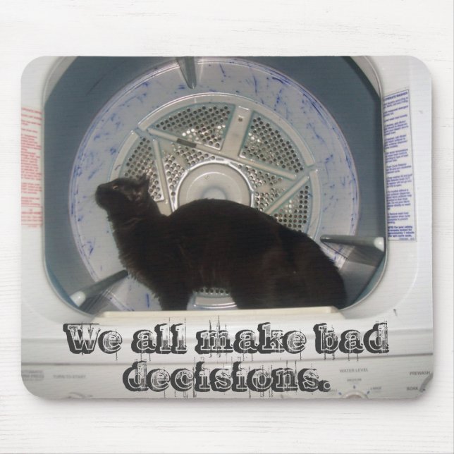 Alfombrilla De Ratón Mala decisión Mousepad (Frente)