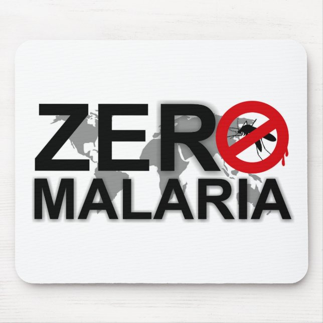 Alfombrilla De Ratón Malaria cero Mousepad (Frente)