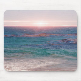 Alfombrilla De Ratón Malibu Ocean Sunset Beach Art Mouse Pad