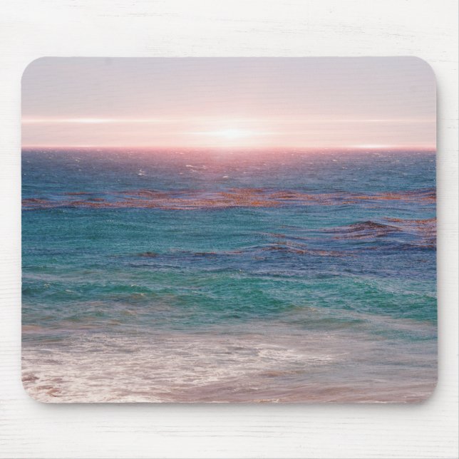 Alfombrilla De Ratón Malibu Ocean Sunset Beach Art Mouse Pad (Frente)