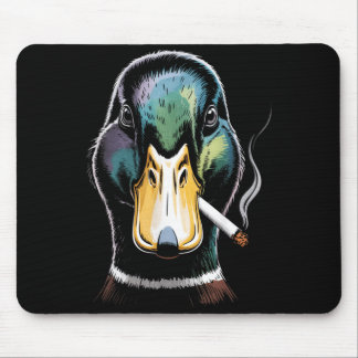 Alfombrilla De Ratón Mallard Smoking Cigarette Meme Funny Mallard Duck