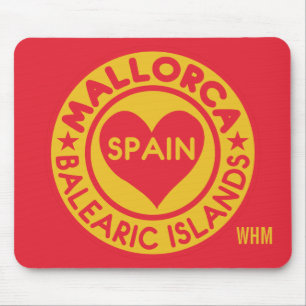 Alfombrilla De Ratón MALLORCA España personalizado monogramo mousepad