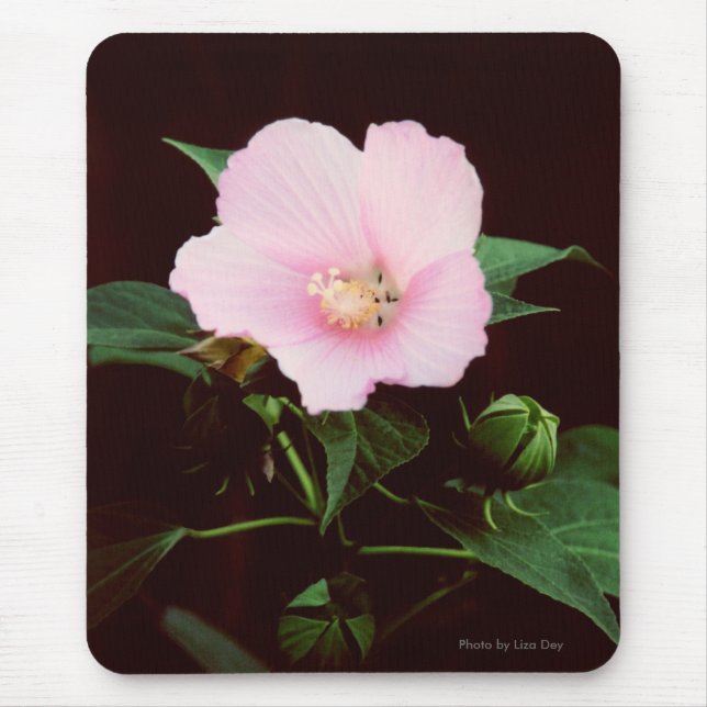 Alfombrilla De Ratón Mallow Rosa Mousepad (Frente)