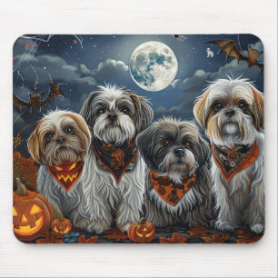 Alfombrilla De Ratón Malti Tzu Halloween Spooky