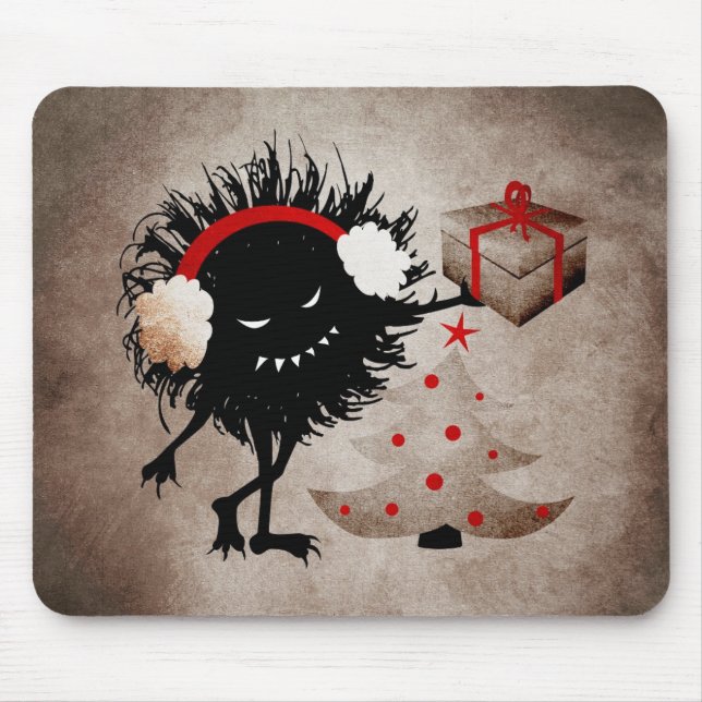 Alfombrilla De Ratón Malvado Bug da regalo de Navidad (Frente)