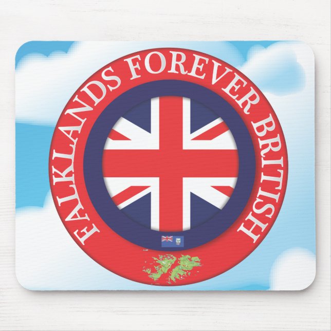 Alfombrilla De Ratón Malvinas Británicas por siempre (Frente)