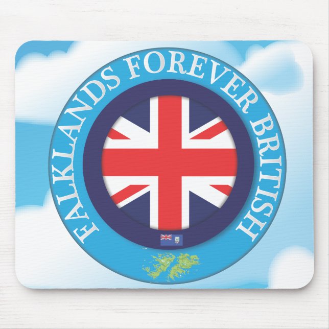 Alfombrilla De Ratón Malvinas Británicas por siempre (Frente)