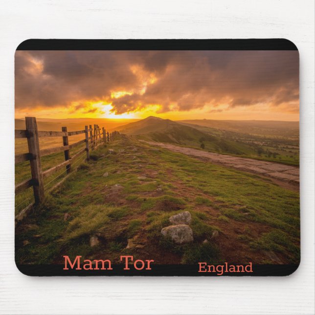 Alfombrilla De Ratón Mam Tor - Inglaterra (Frente)