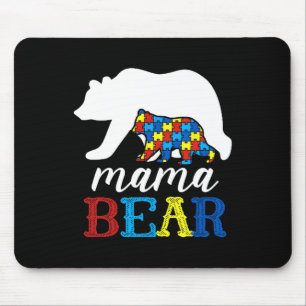Alfombrilla De Ratón Mama Bear Autism Awareness Puzzle Mom Gift