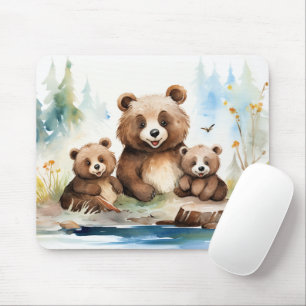 Alfombrilla De Ratón Mama Bear y Cubs