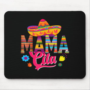 Alfombrilla De Ratón Mama cita cinco de mayo sombrero mexicano familia