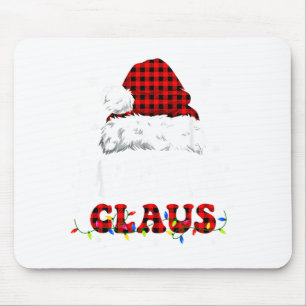 Alfombrilla De Ratón Mama Claus Luces Divertidas de Navidad Pijama Fami