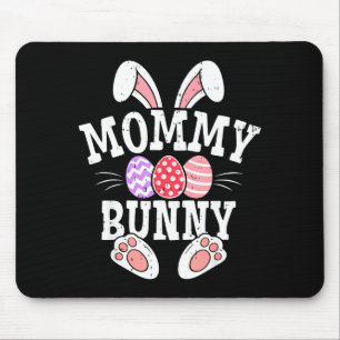 Alfombrilla De Ratón Mamá Conejo Feliz Día de Pascua de la Familia Comb