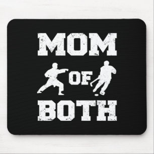 Alfombrilla De Ratón Mamá De Ambos Divertidos Hockey Karate Mom
