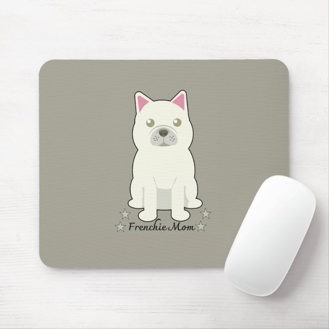 Alfombrilla De Ratón Mamá de Frenchie (Con ratón)