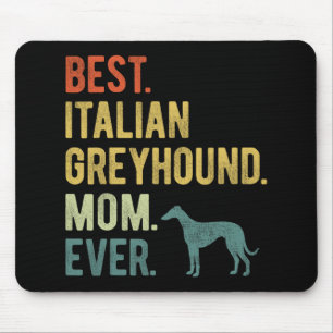 Alfombrilla De Ratón Mamá de Greyhound italiana ama el Día de la Madre