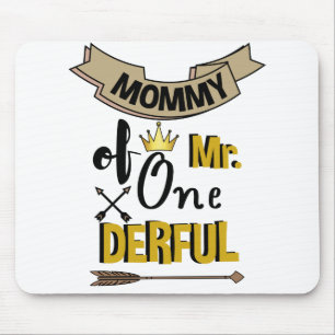 Alfombrilla De Ratón Mamá de Mr Onederful Primera Camiseta One-Derful